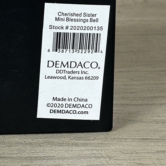 Demdaco A Cherished Sister Mini Blessings Bell Ornament New in Box - Picture 2 of 6